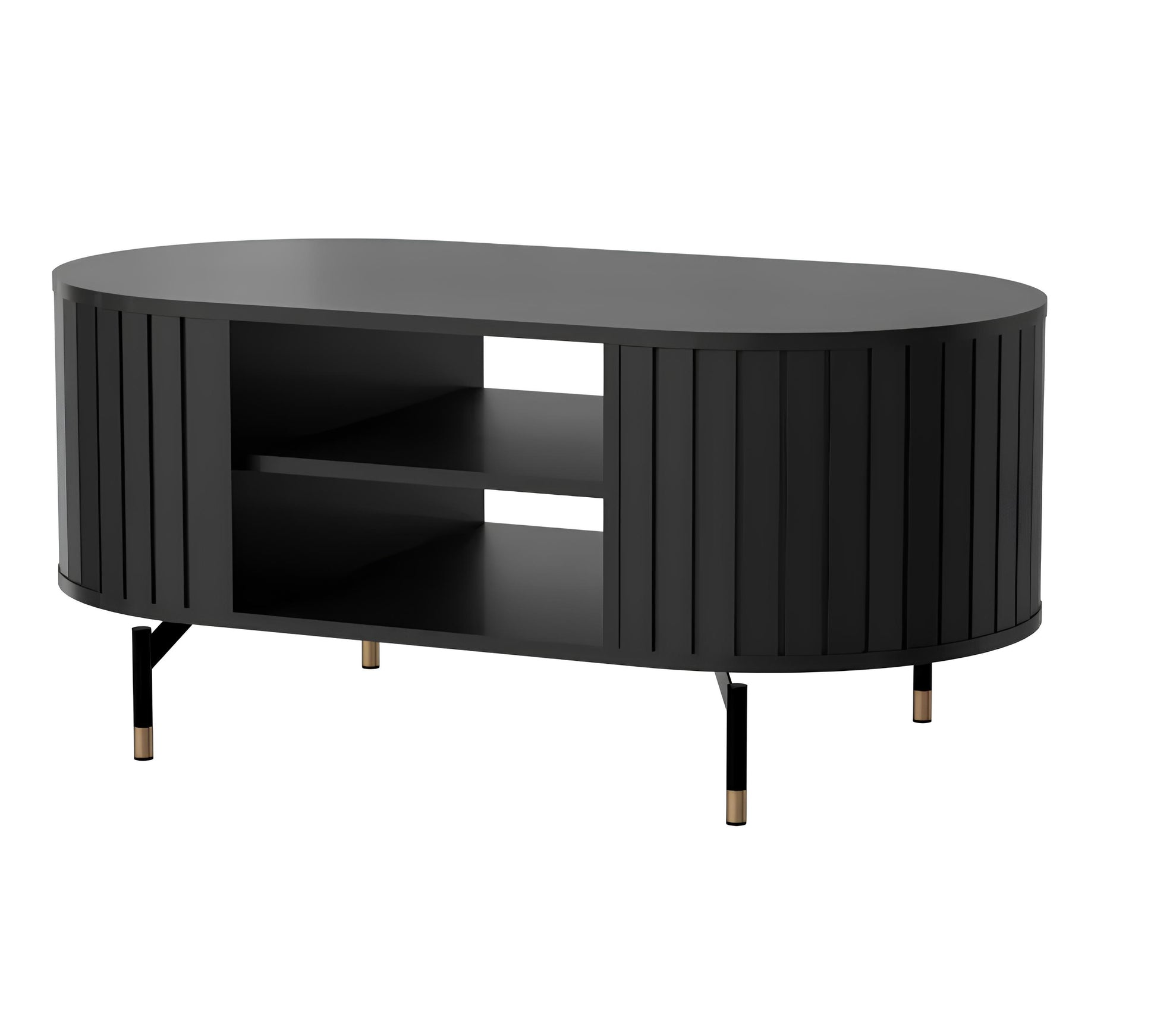 Kafijas galds Zanto 104/56/47 cm melns - N1 Home