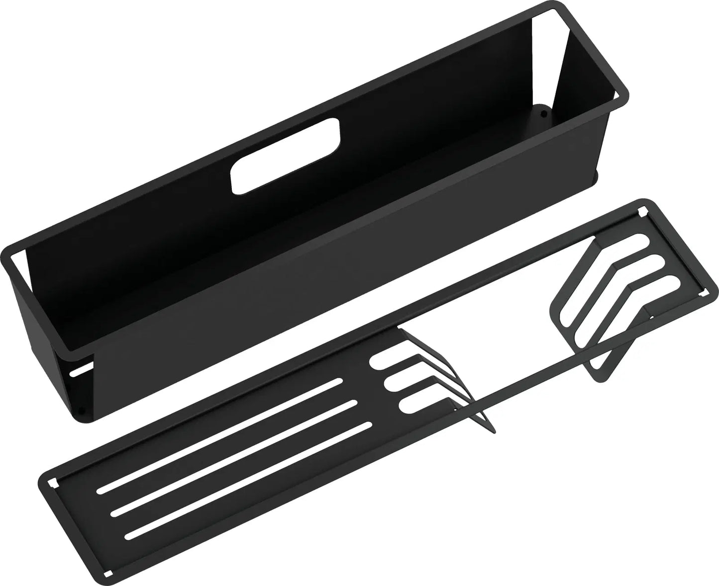 Piederumu komplekts izlietnei Mag, 45,8/9 cm, melns - N1 Home