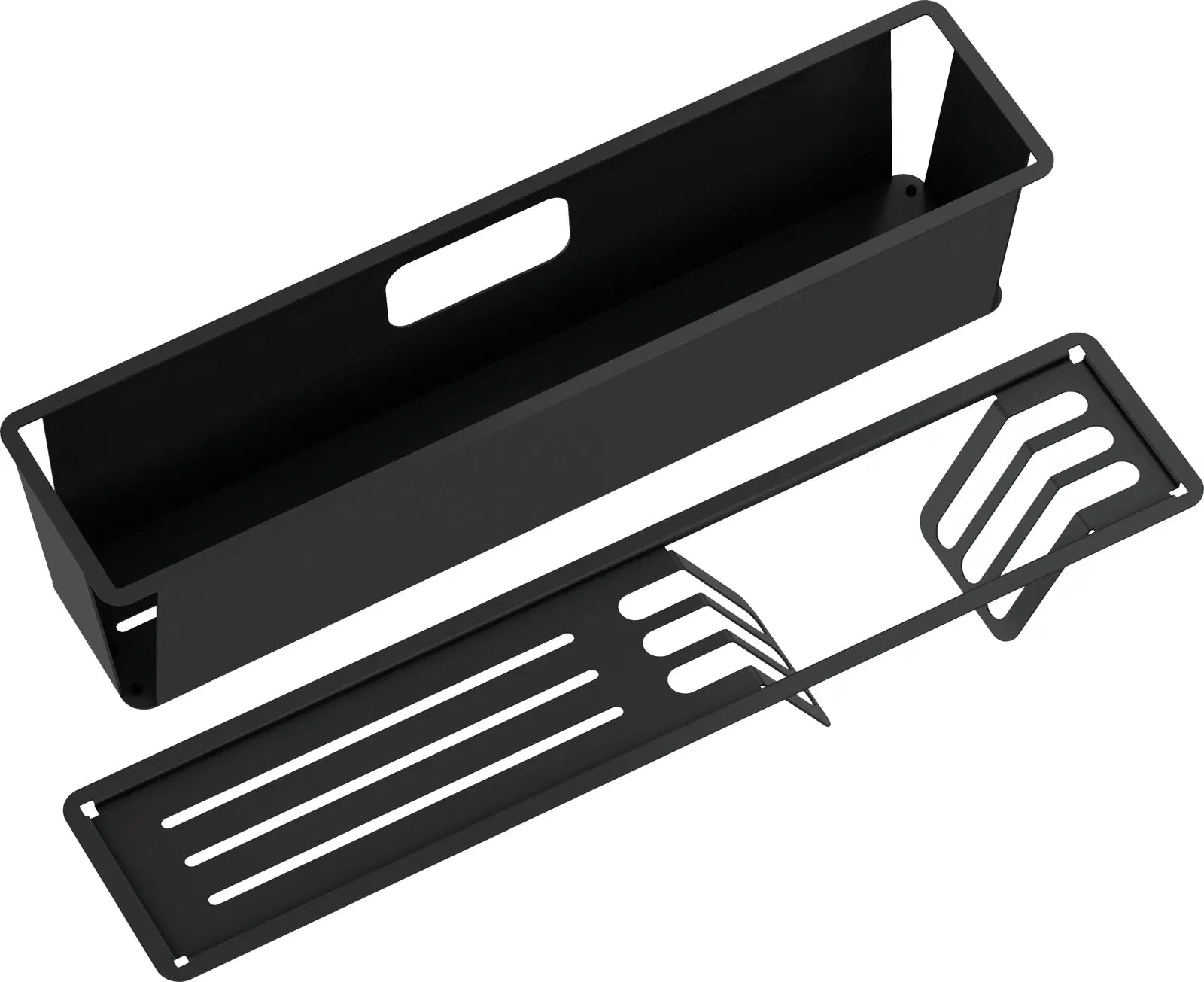 Piederumu komplekts izlietnei Mag, 45,8/9 cm, melns - N1 Home