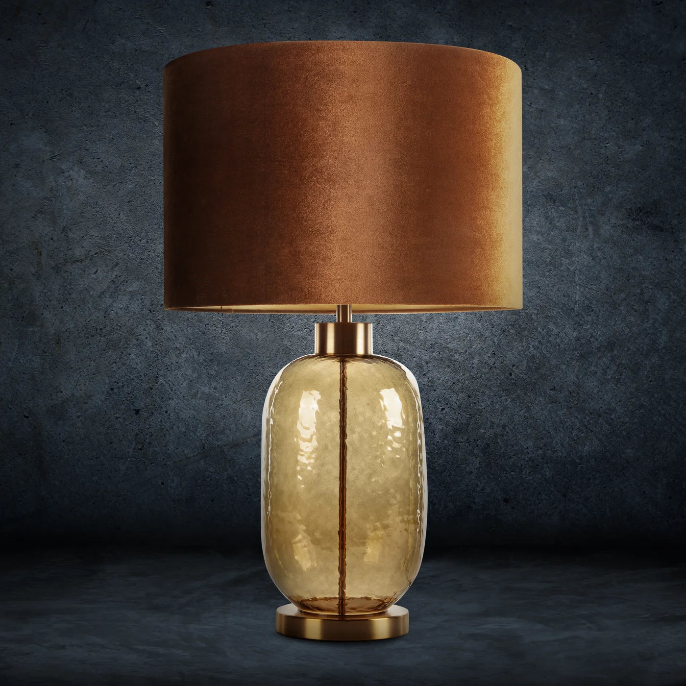 Galda lampa Nel 46 x 69 cm ķieģelis, zelts - N1 Home