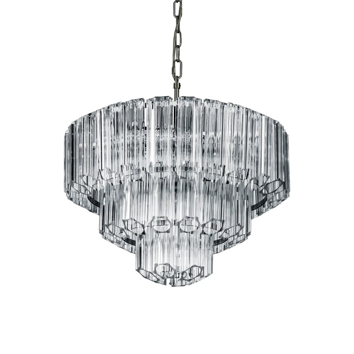 Lustra Dania 43/44-150 cm caurspīdīgs/sudrabs - N1 Home