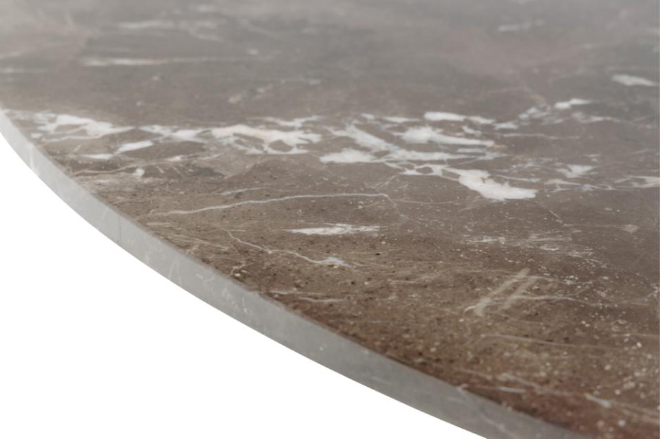 Galds Heva 120x75,5 cm brūns marmors - N1 Home