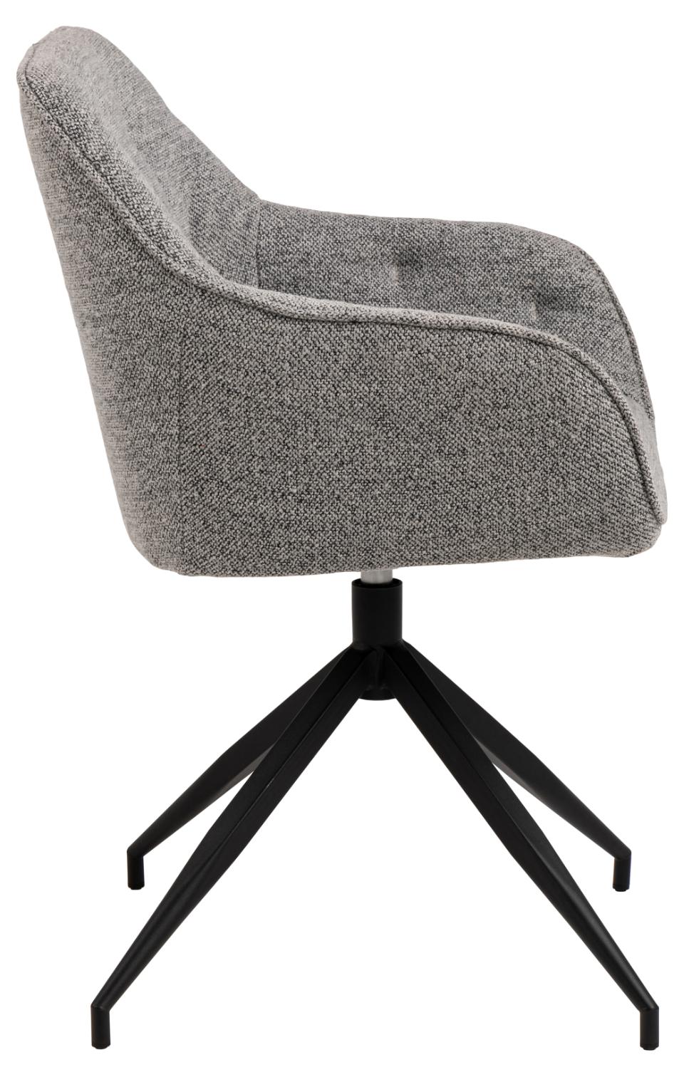 Krēsls Broo 57/54,5/82 cm pelēks - N1 Home