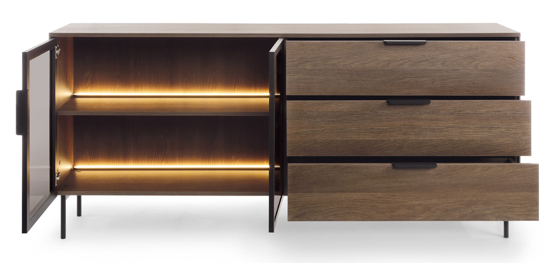 Kumode Lumio 181/82/39 cm Dunin ozols - N1 Home