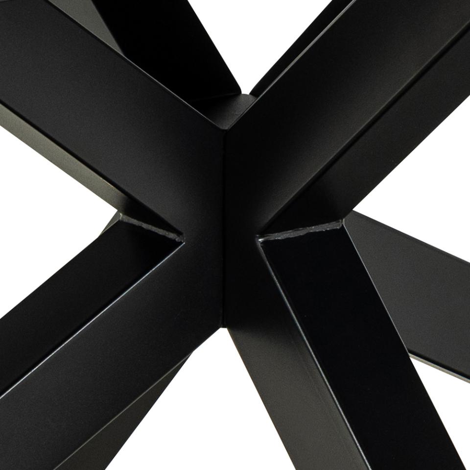 Galds Heva 200/240x100x76 cm brūna Lemco neapstrādāta keramika - N1 Home