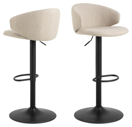 Bāra krēsls Elar 46/38/107 cm bēšs/melns - N1 Home