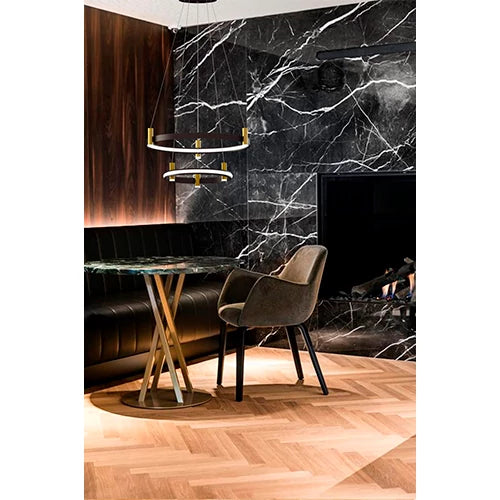 Piekaramā lampa Inti 60-40/150 cm melns/zelts - N1 Home