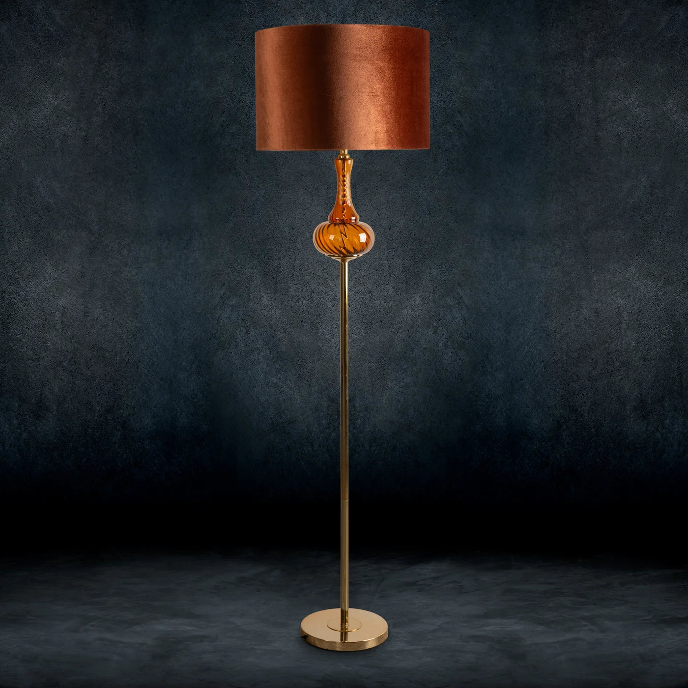 Stāvlampa Lili 46/163 cm varš/zelts - N1 Home