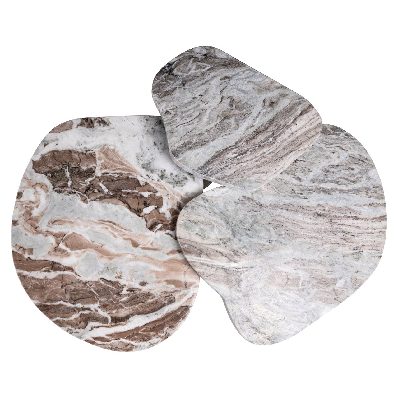 Kafijas galds Camino (Set of 3) Richmond Interiors 33/81/65 cm Blush beige