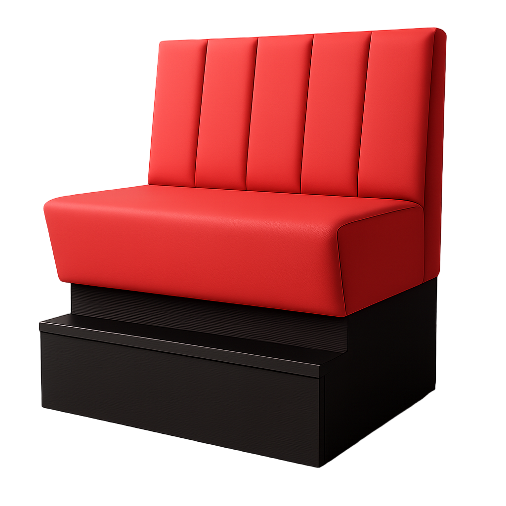 Sofa Amer mit Podest Lounge 130/65/74 cm sarkans