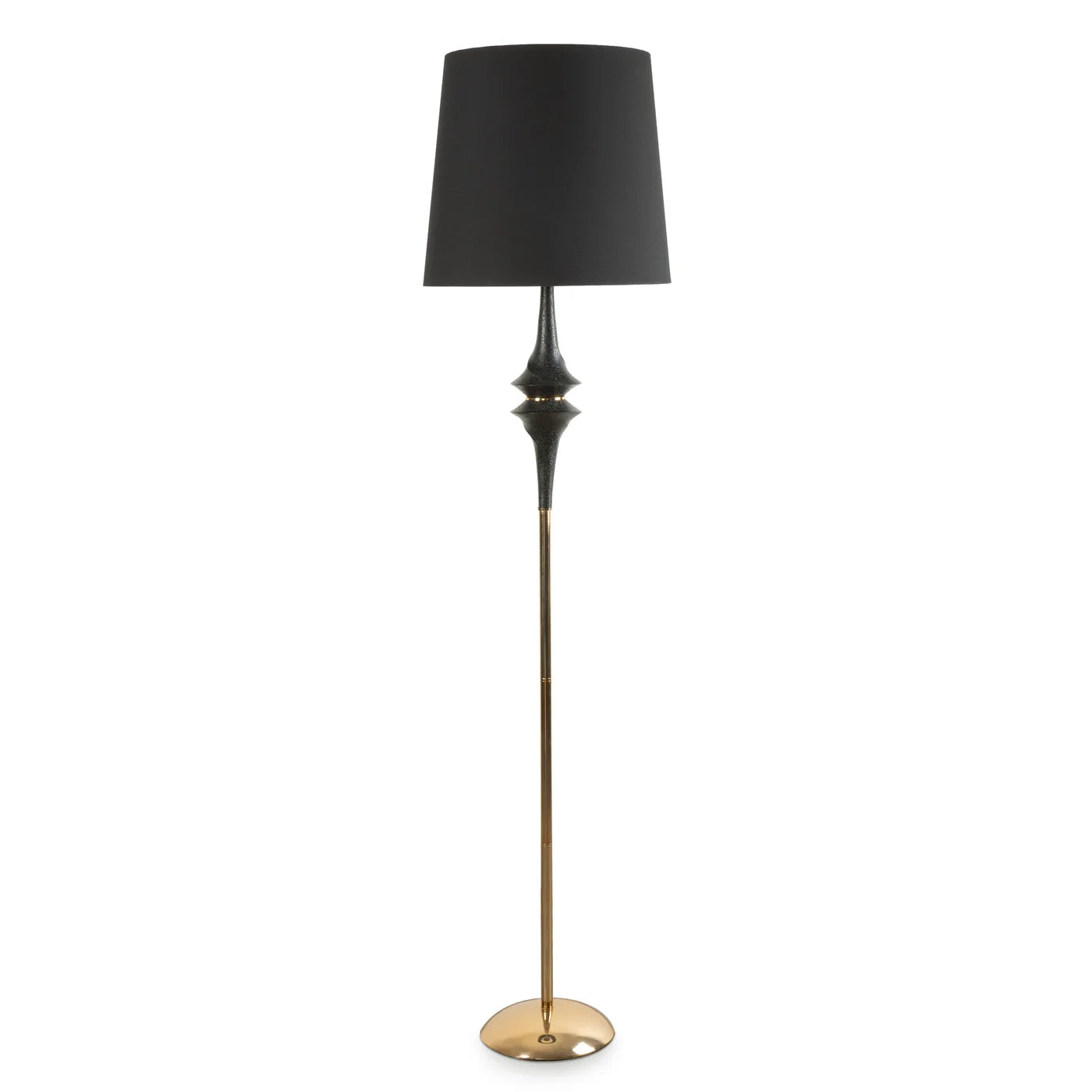 Stāvlampa Suza 36/178 cm melns/zelts - N1 Home