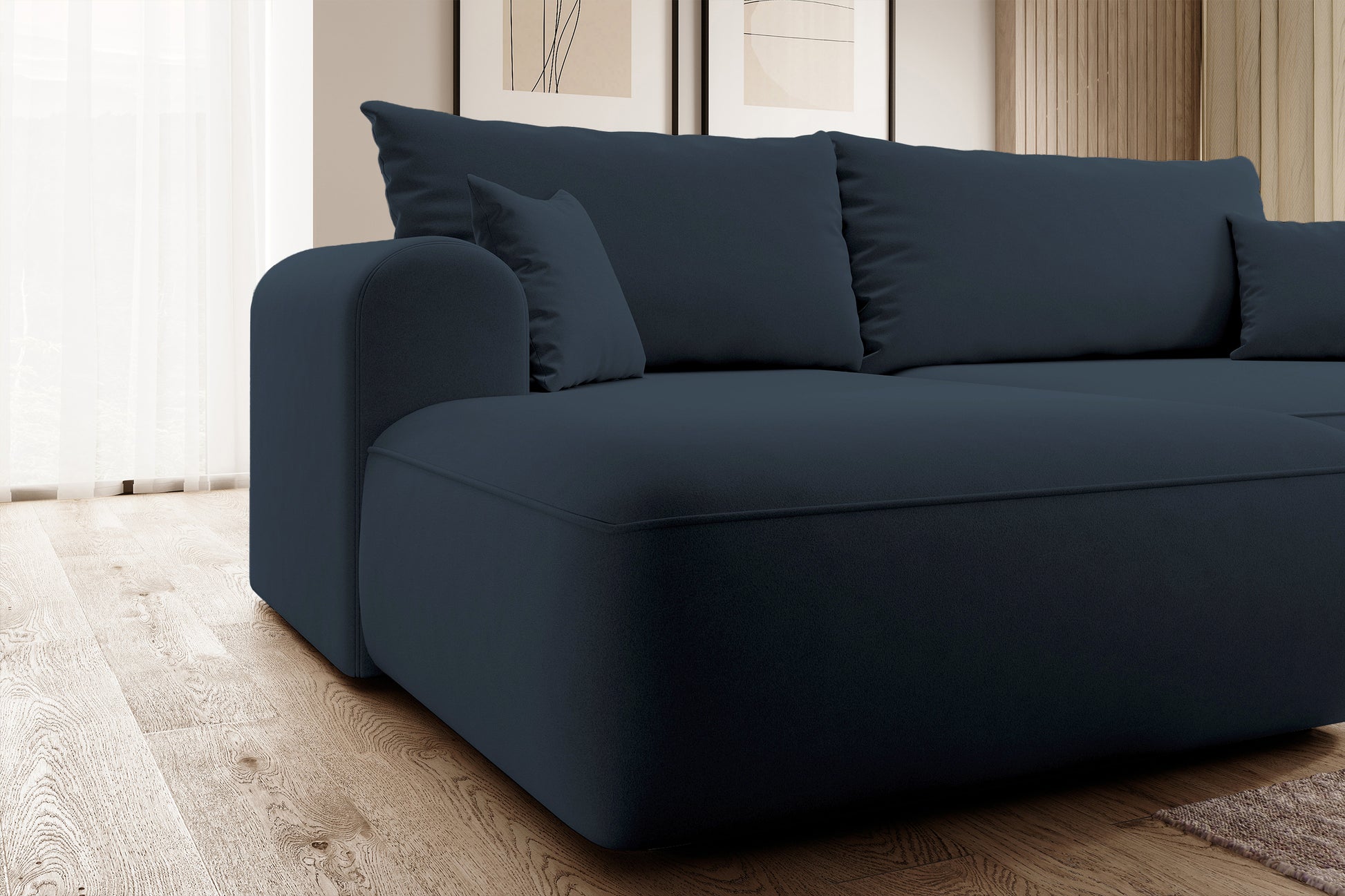 Dīvāns Ovors 260/93/165 cm Castel 79 - N1 Home