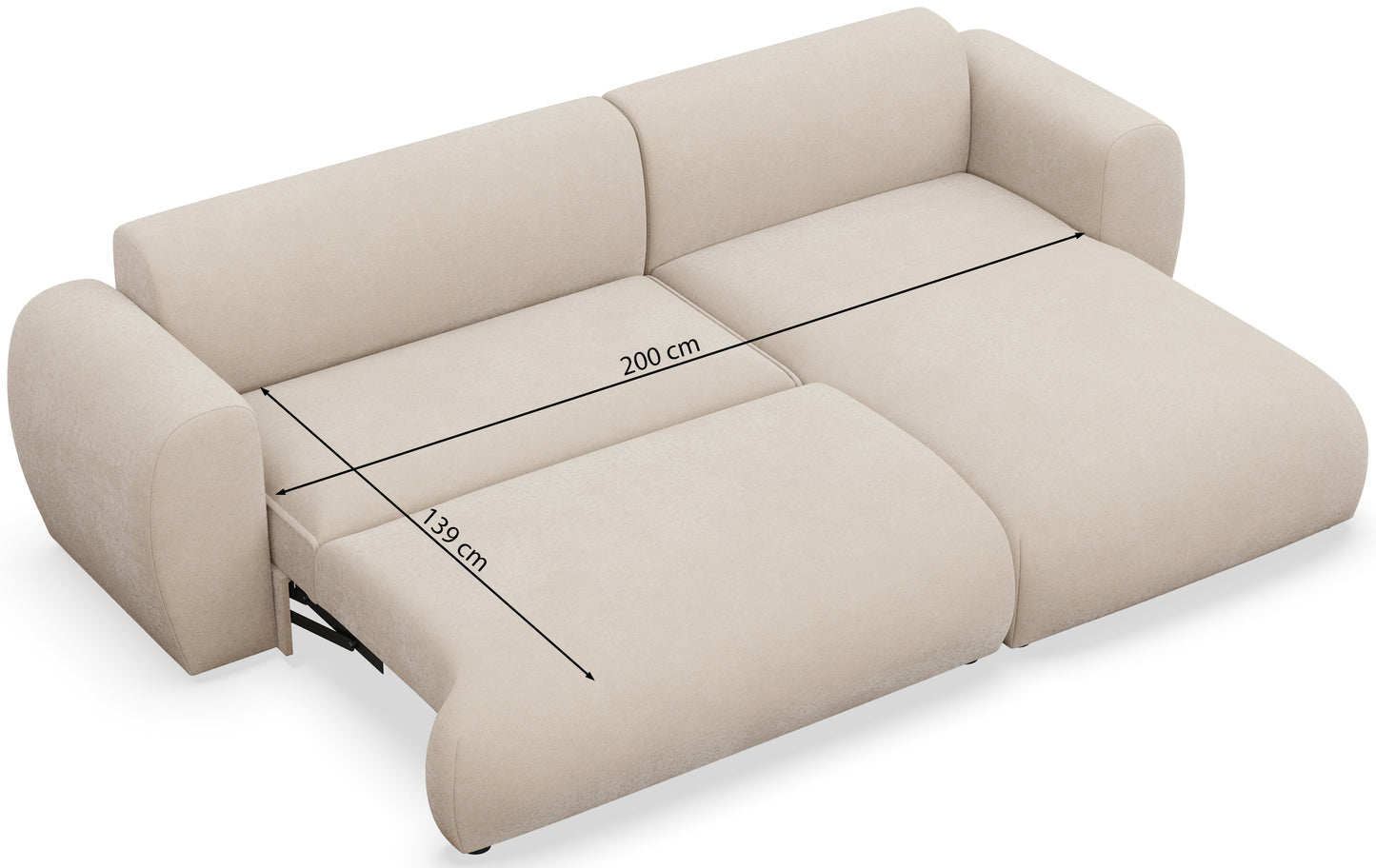 Dīvāns Emil 74/262/156 cm Misterio 03