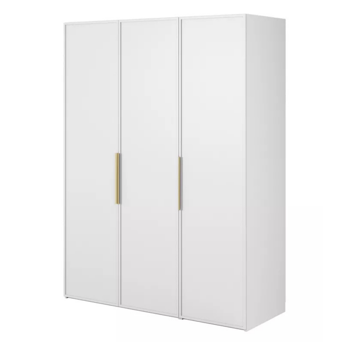 MEFRA Trīsdurvju skapis 150 cm, balts - N1 Home