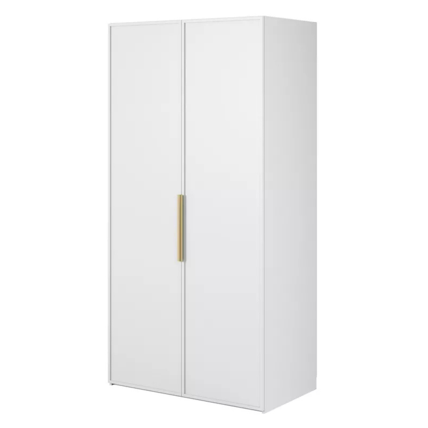 MEFRA Divdurvju skapis 100 cm, balts - N1 Home