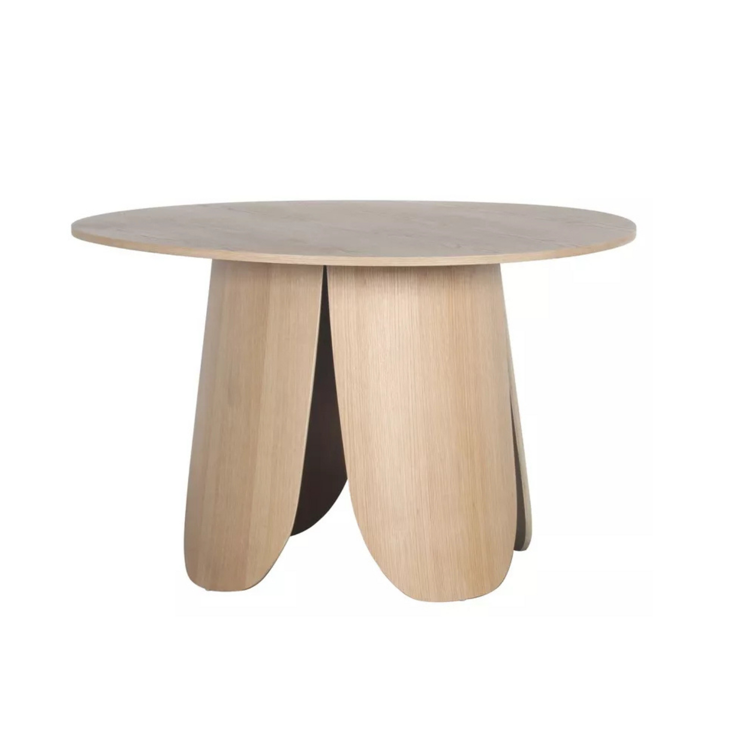 VIALIV Apaļš pusdienu galds, diametrs 120 cm, dabīgs ozols - N1 Home