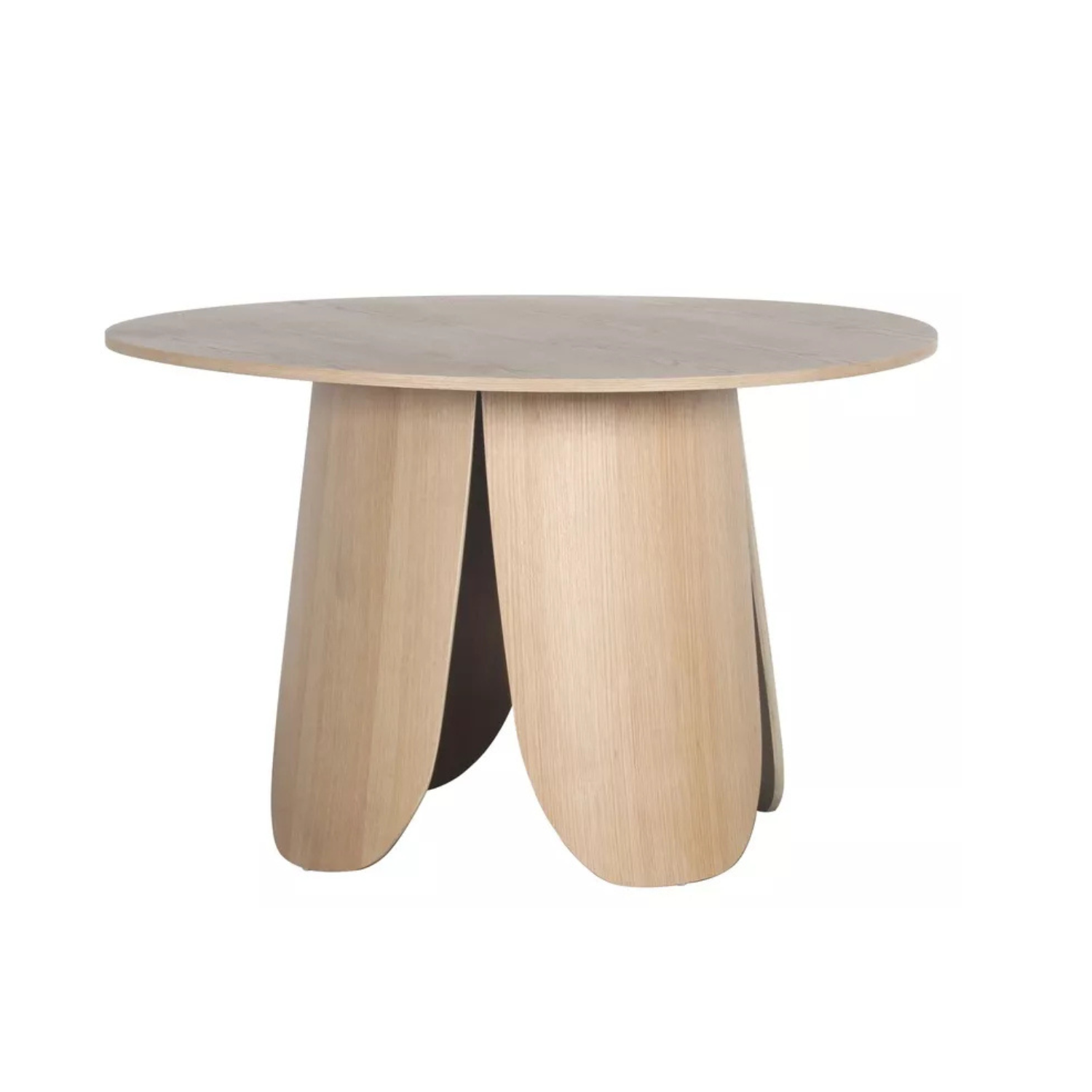 VIALIV Apaļš pusdienu galds, diametrs 120 cm, dabīgs ozols - N1 Home