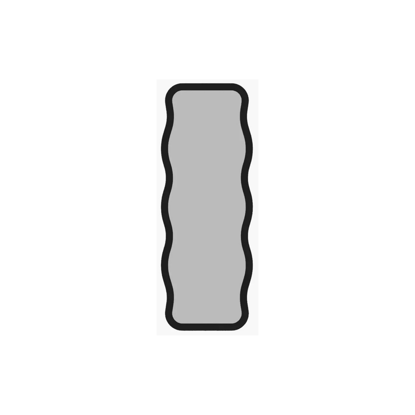 RORE Stāvspogulis 160x50 cm melnā rāmī - N1 Home