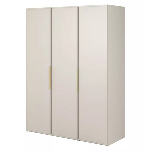 MEFRA Trīsdurvju skapis 150 cm, pelēks bēšs - N1 Home