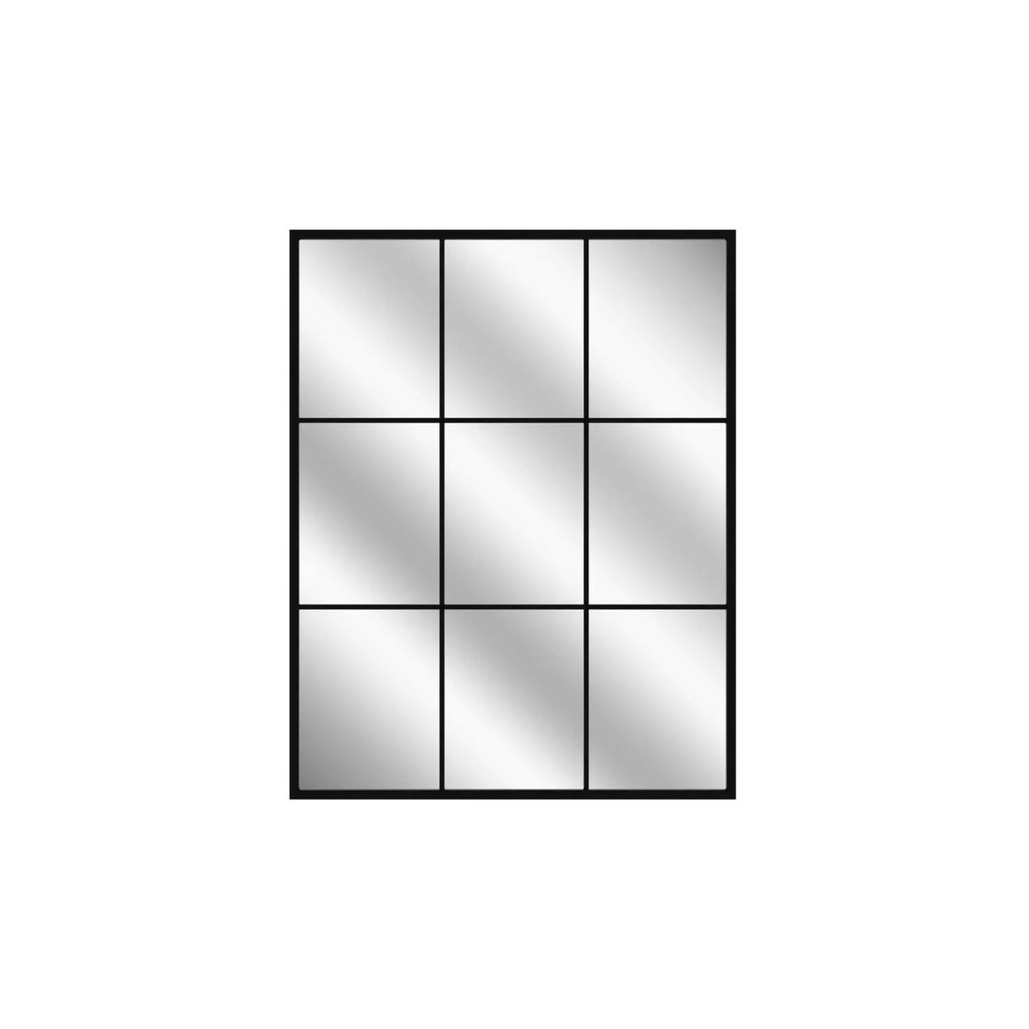 KAJE Sienas spogulis 95x69 cm ar melniem maliņiem - N1 Home