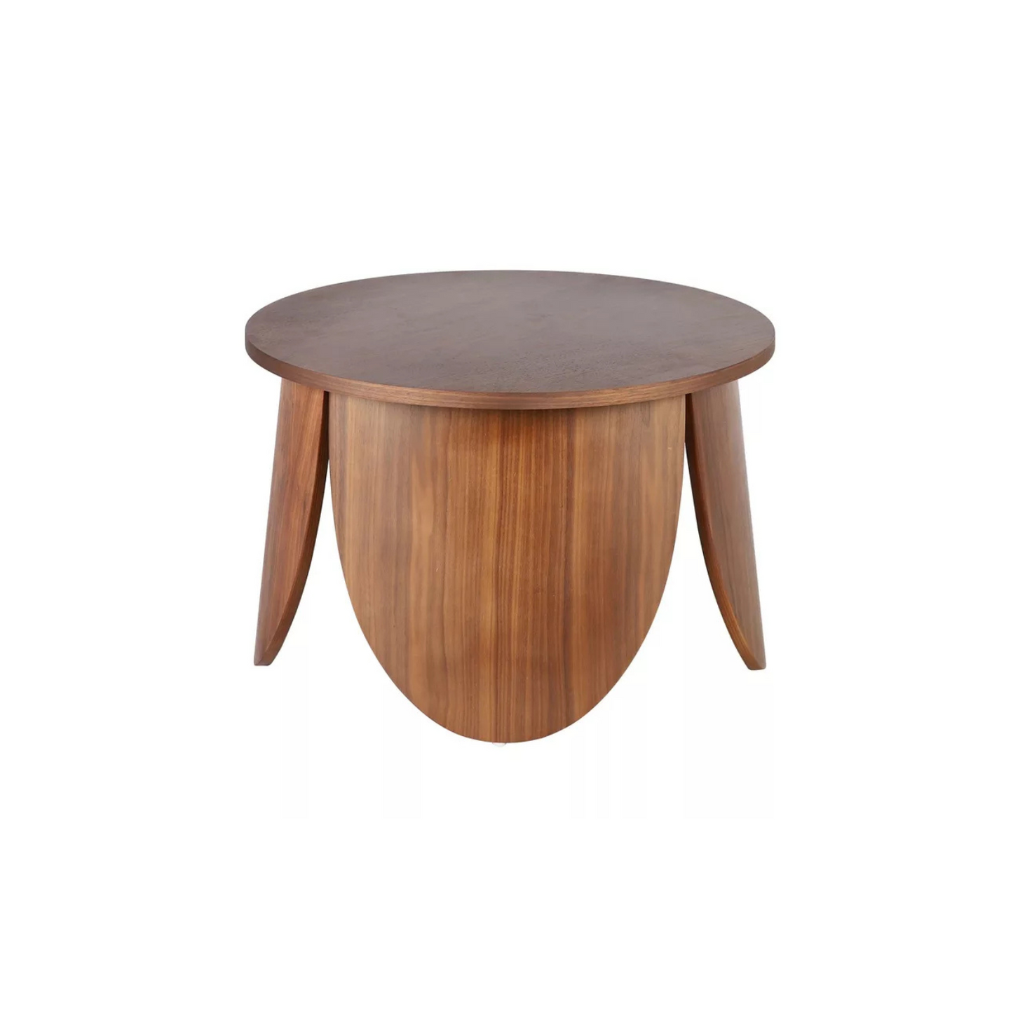 VIALIV Apaļš kafijas galdiņš, diametrs 80 cm, riekstkoks - N1 Home