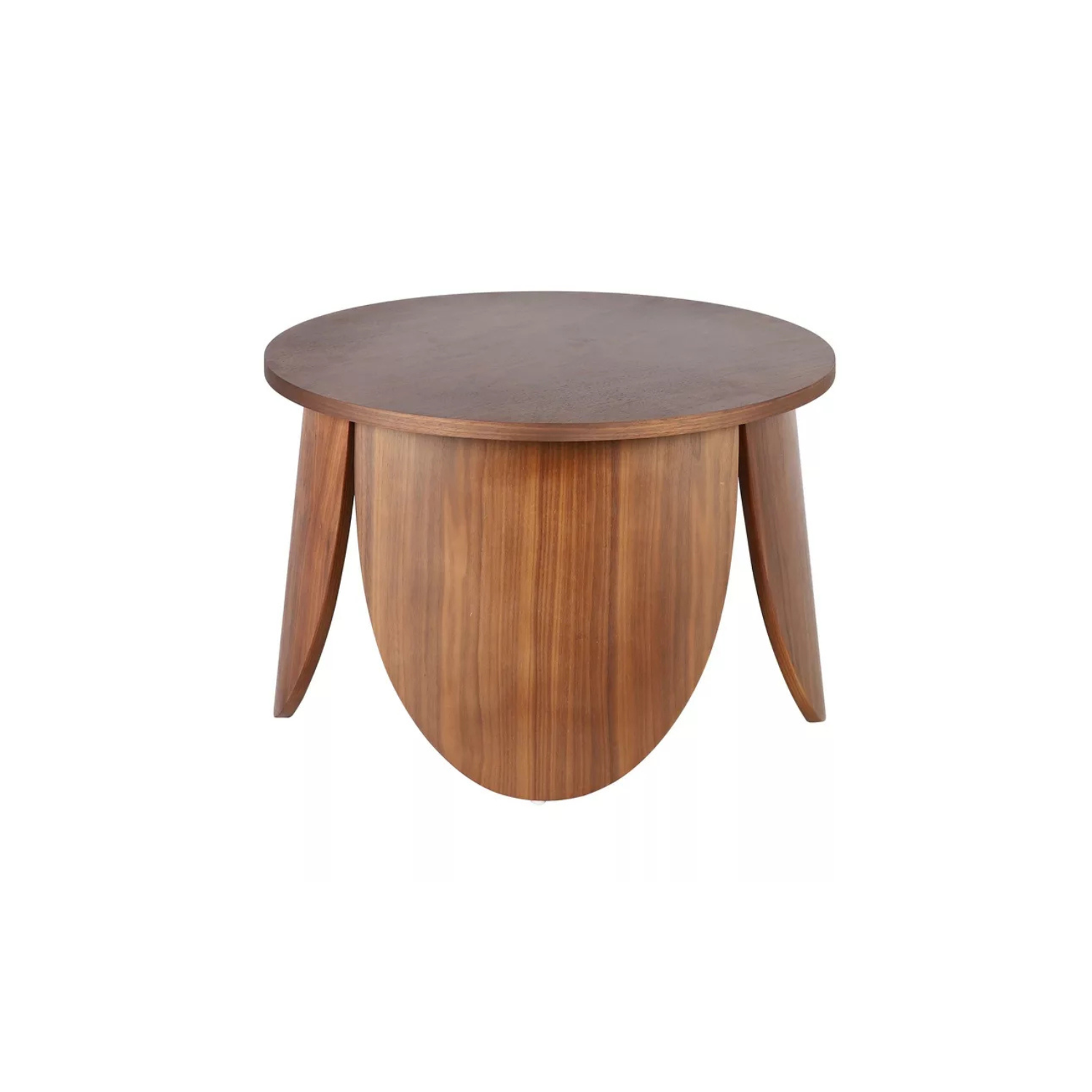 VIALIV Apaļš kafijas galdiņš, diametrs 80 cm, riekstkoks - N1 Home