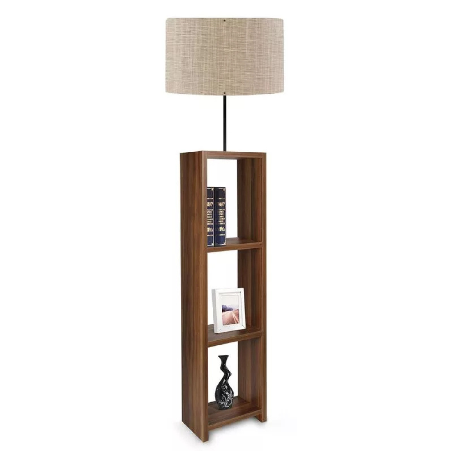 CIALPUN Stāvlampa 150 cm ar plauktiem, bēša - N1 Home