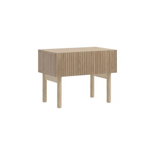 LOLI Naktsskapītis ar atvilktni un kājām, 50 cm, eļļots ozols - N1 Home