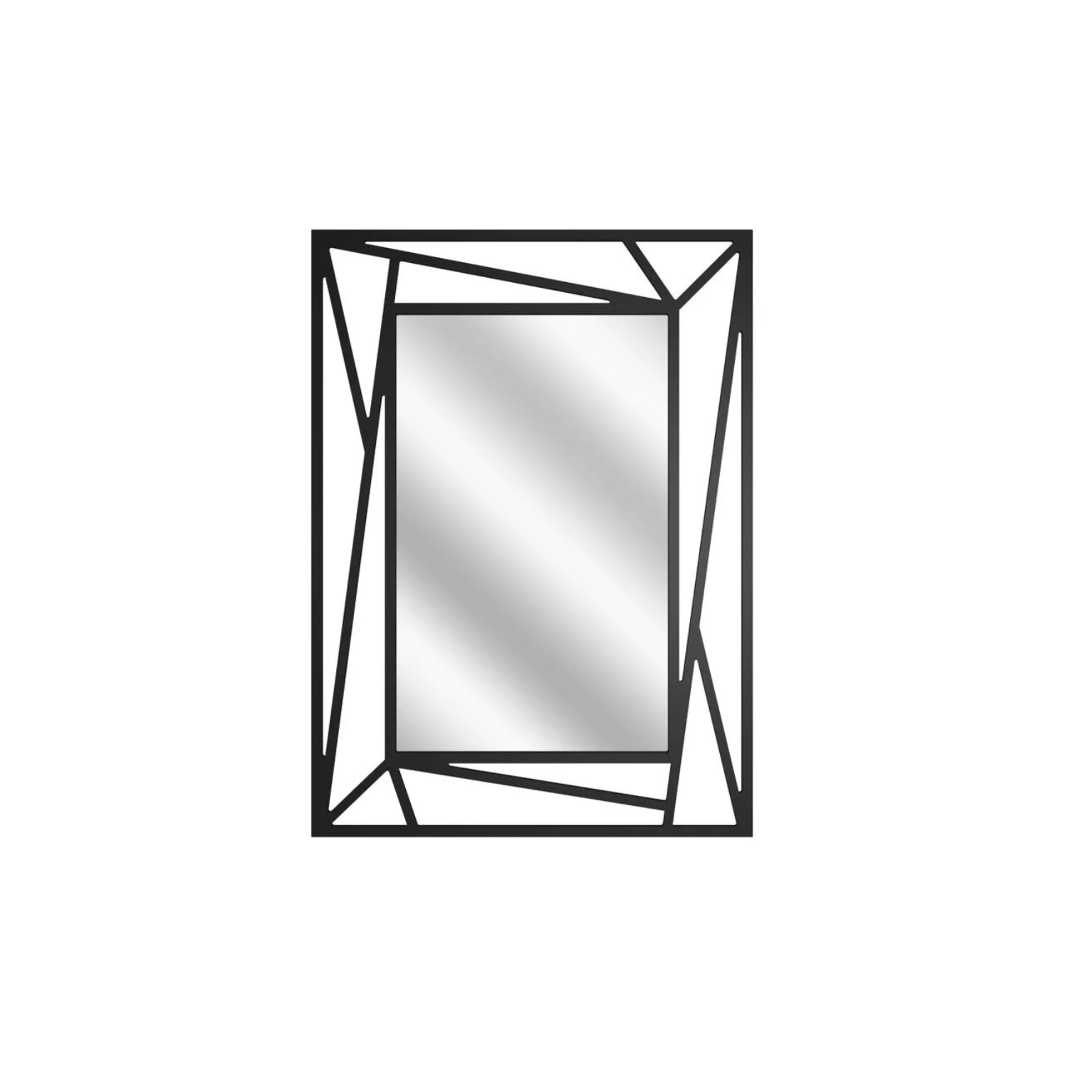 MARME Sienas spogulis 95x69 cm melnā rāmī - N1 Home