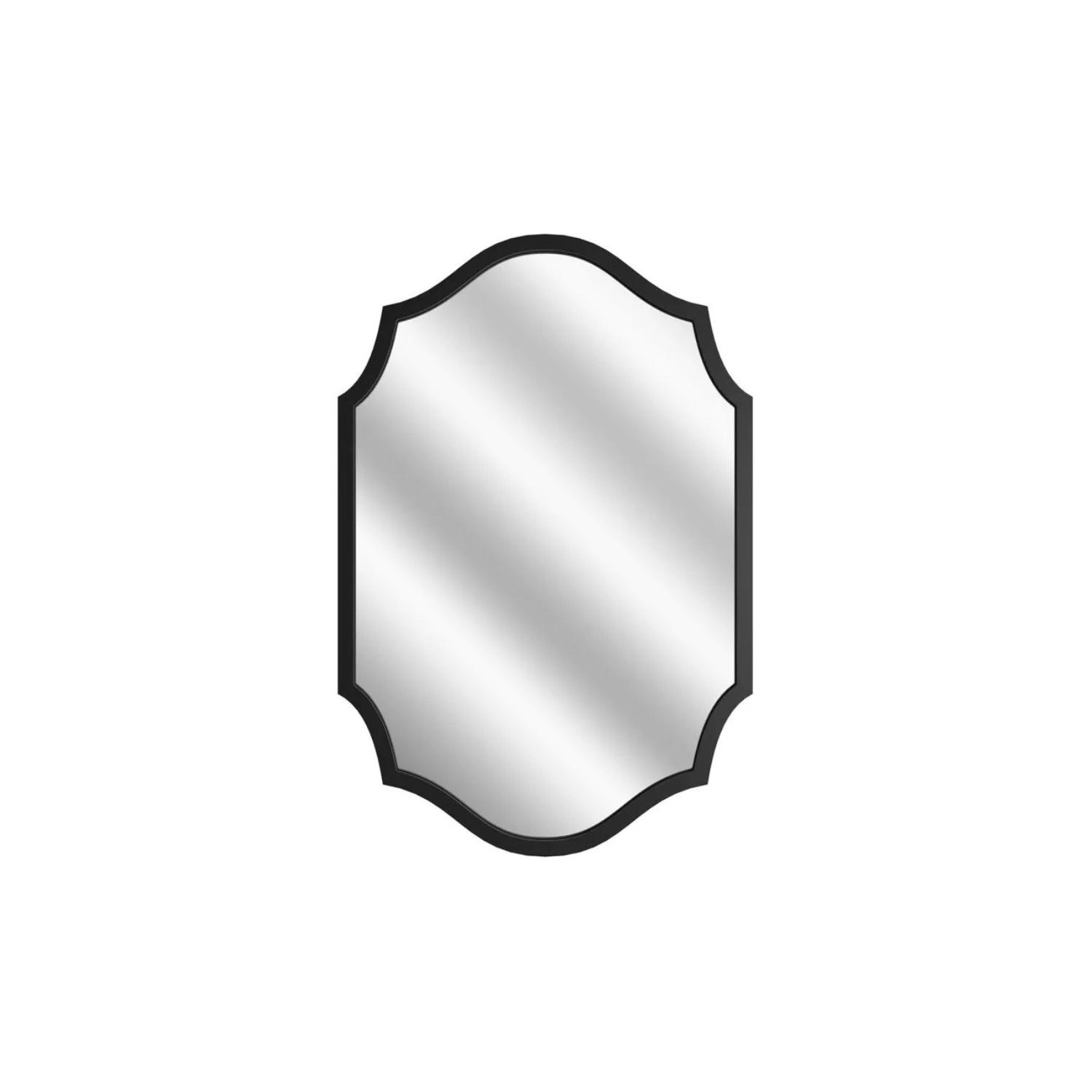 GIONME Sienas spogulis 60x40 cm melnā rāmī - N1 Home