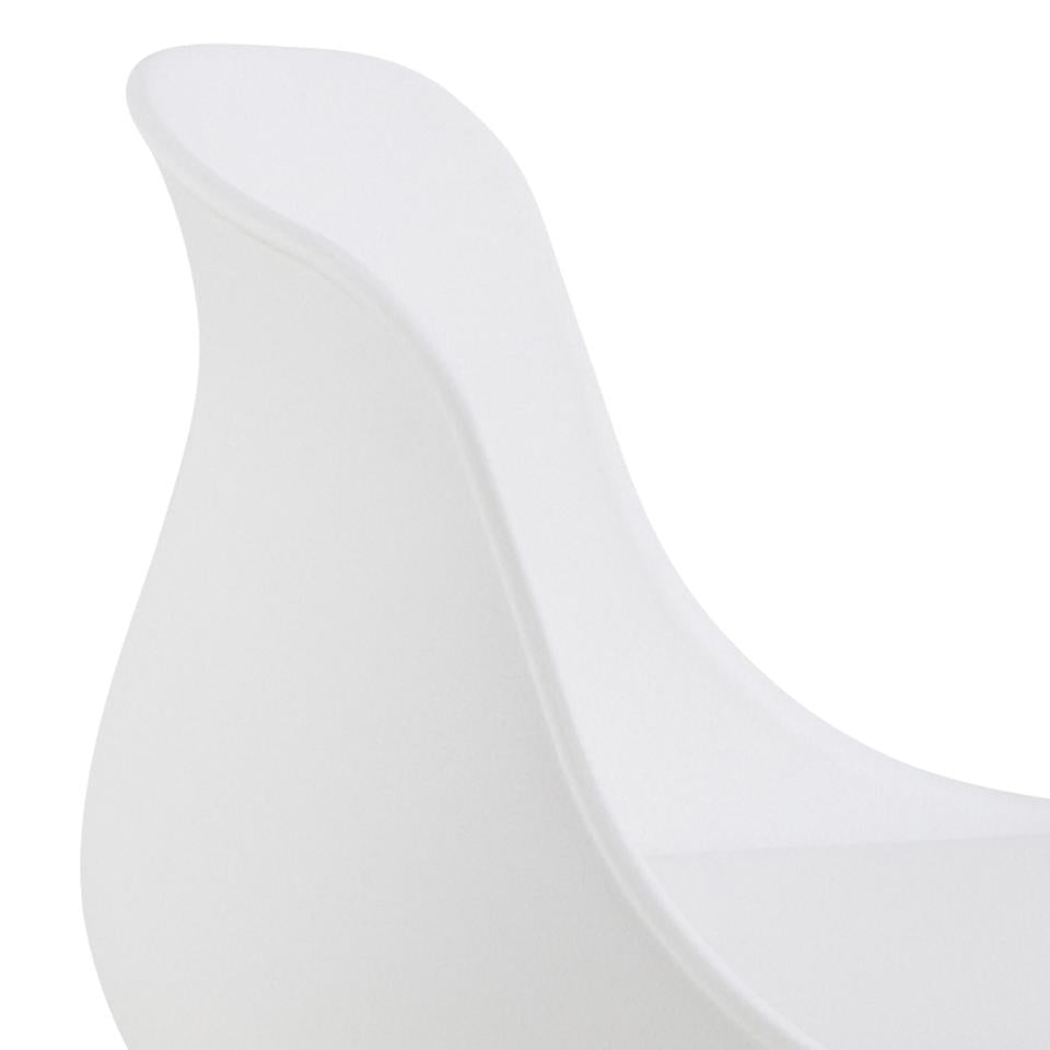 Bāra krēsls Tin 50/49/84 cm balts - N1 Home