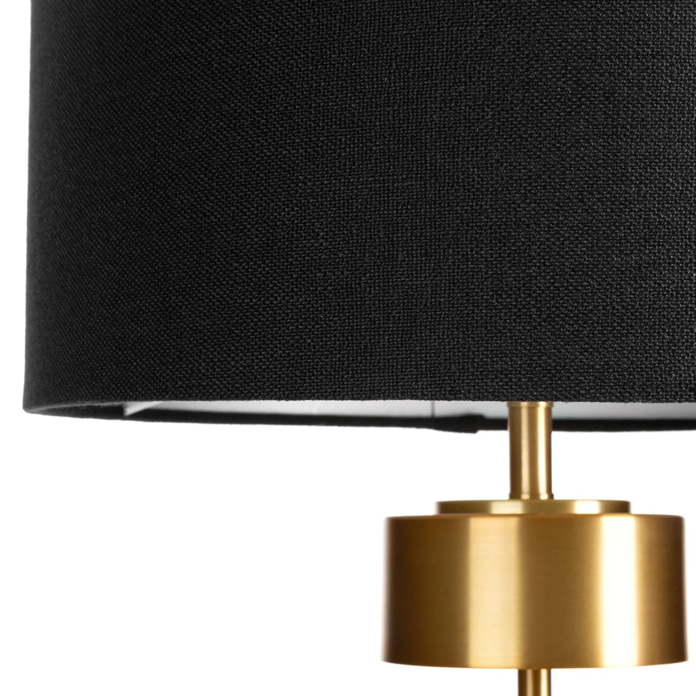 Galda lampa Angi 36/65 cm melns/zelts - N1 Home