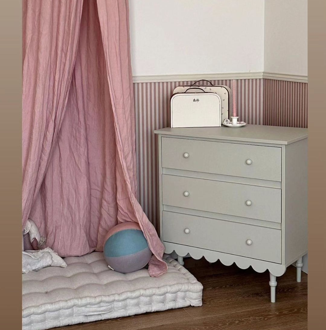 Kumode Bubi 3 atvilktnes 91 x 84 x 50 cm olīves - N1 Home