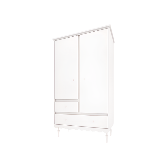 Skapis Bubi 183 x 104 x 50 cm balts - N1 Home