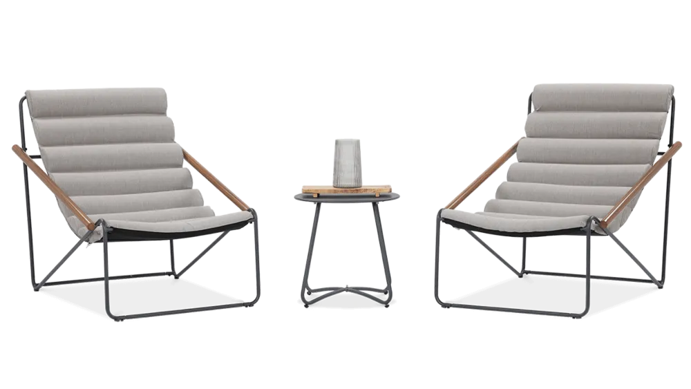 Balkona mēbeļu komplekts Arty gaiši pelēks - N1 Home