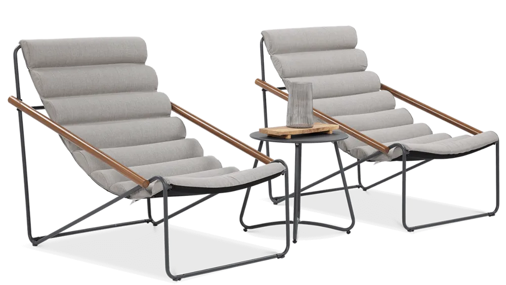 Balkona mēbeļu komplekts Arty gaiši pelēks - N1 Home