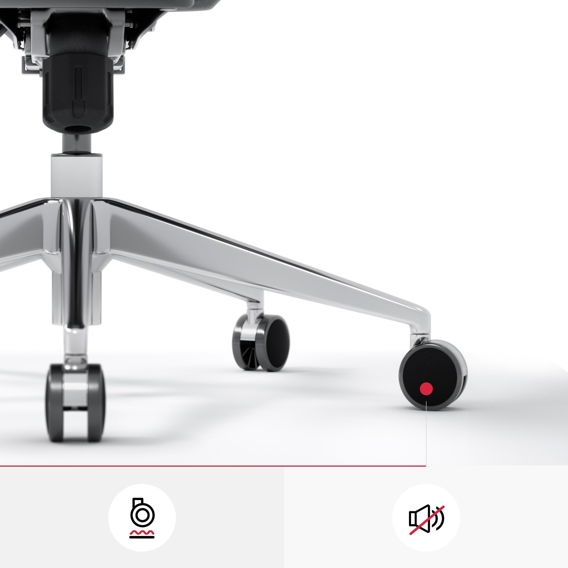 Krēsls V - Bas 119-130/50,5/68 cm melns - N1 Home