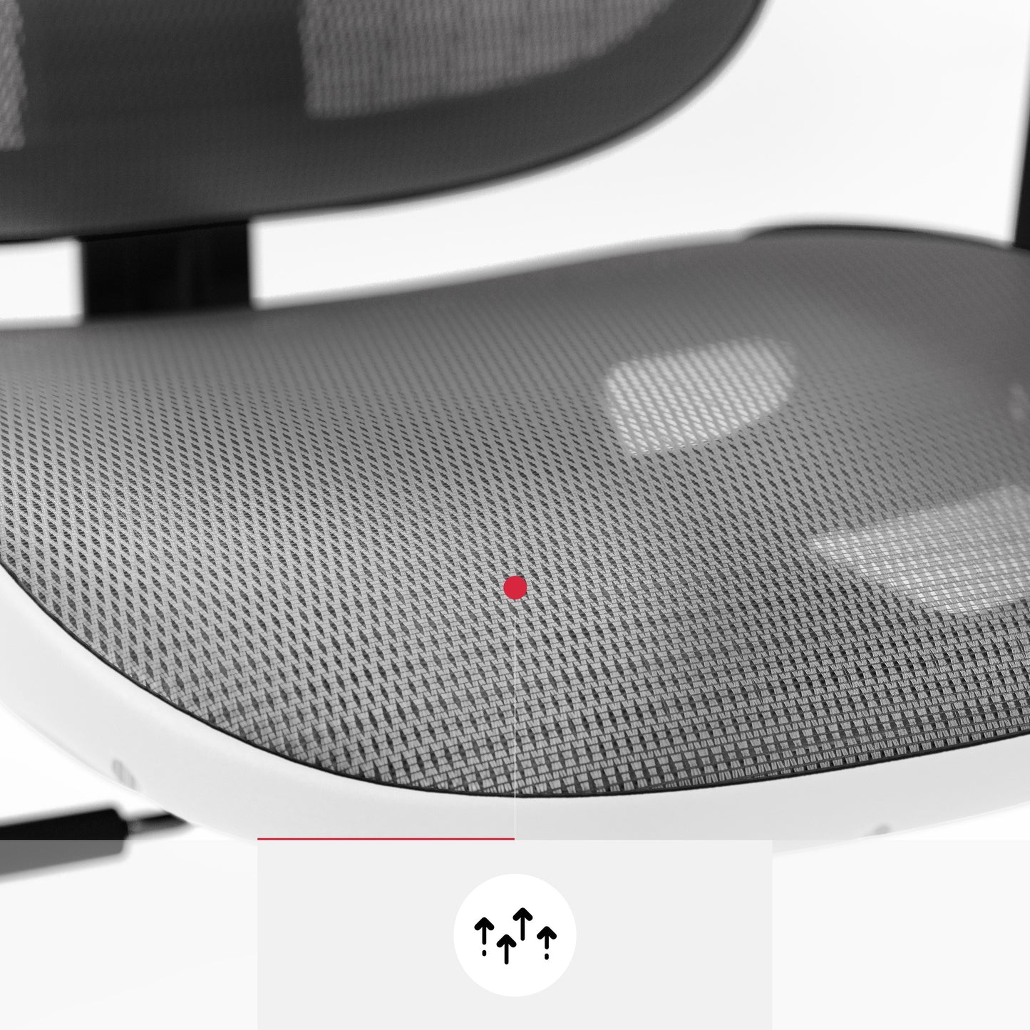 Krēsls V - Bas 119-130/50,5/68 cm balts/pelēks - N1 Home