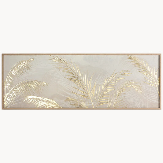 Glezna Flis 40/120 cm bēšs/zelts - N1 Home