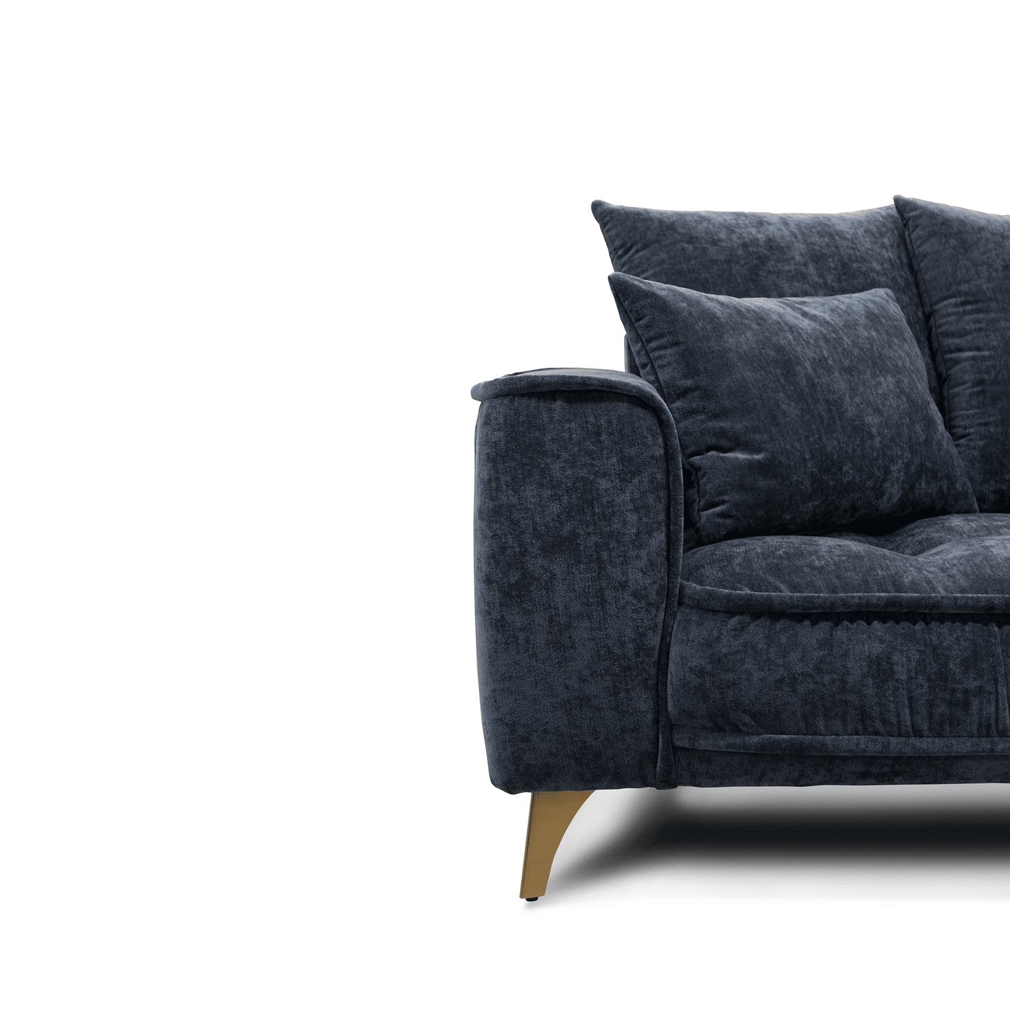 Dīvāns Belavio Befame 150-185/256-288/175-210 cm zils