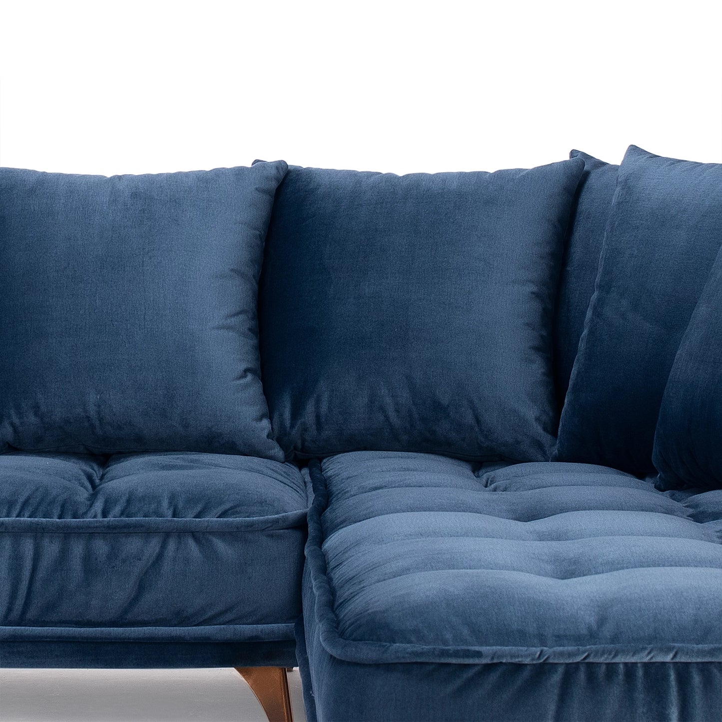 Dīvāns Belavio Befame 150-185/256-288/175-210 cm zils