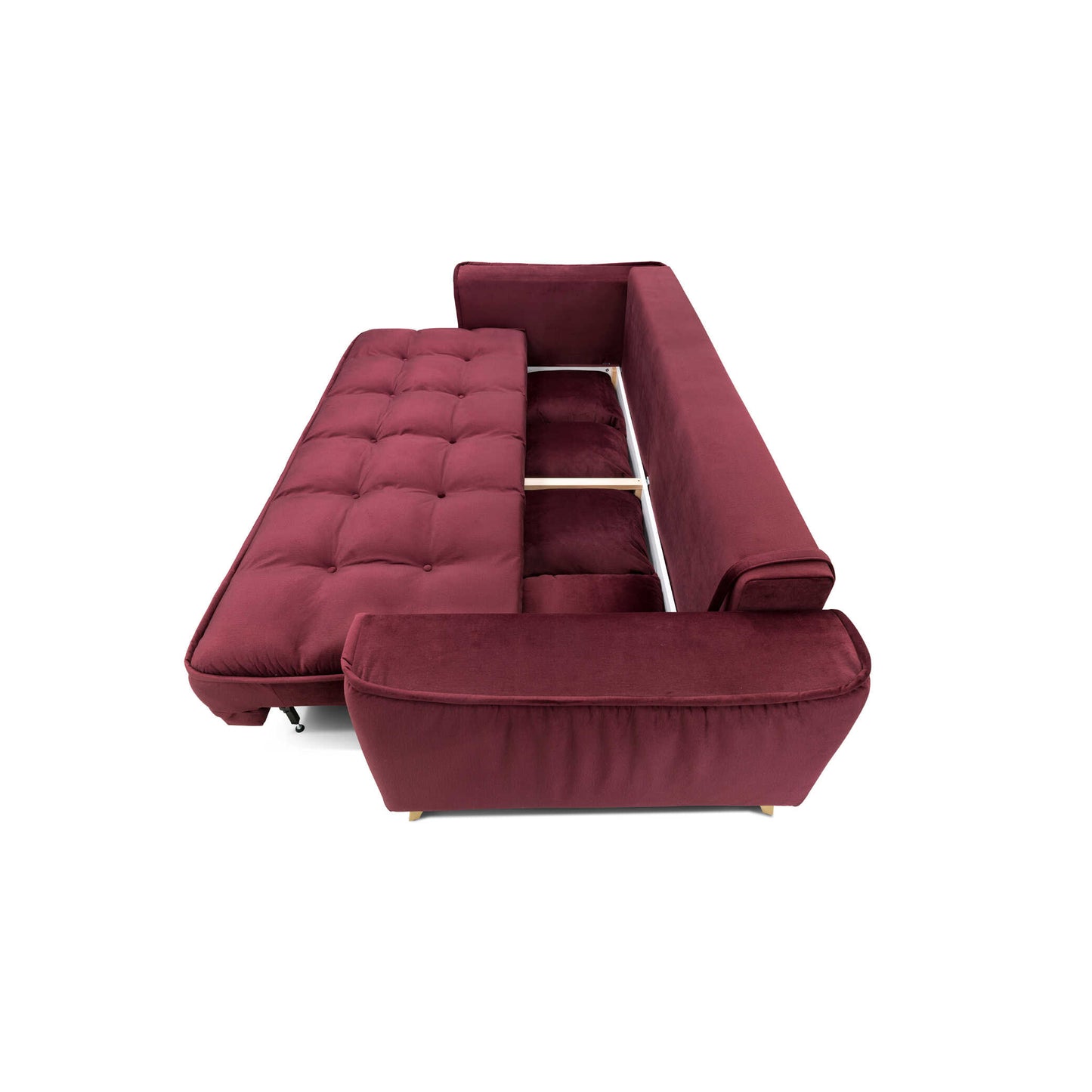 Dīvāns Belavio Befame 248/108/92 cm bordo