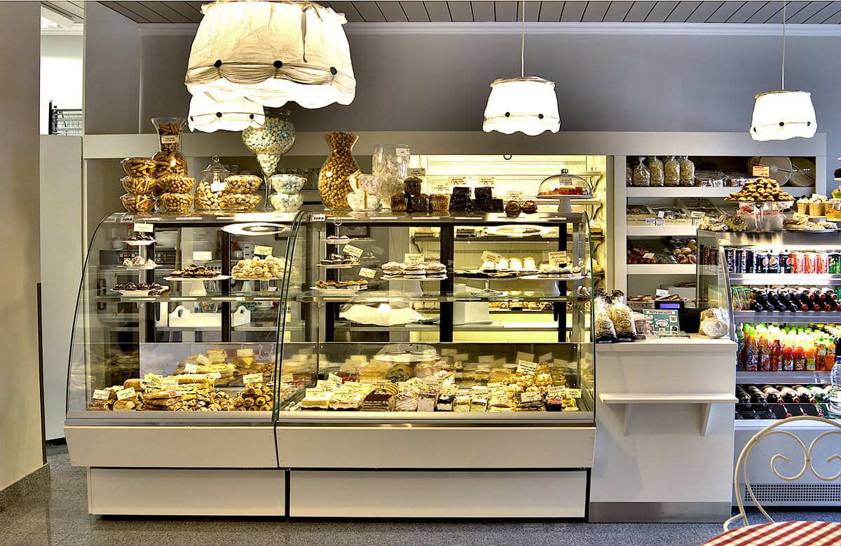 Konditorejas letes/skapis Beli 790x790x1960 cm balts - N1 Home