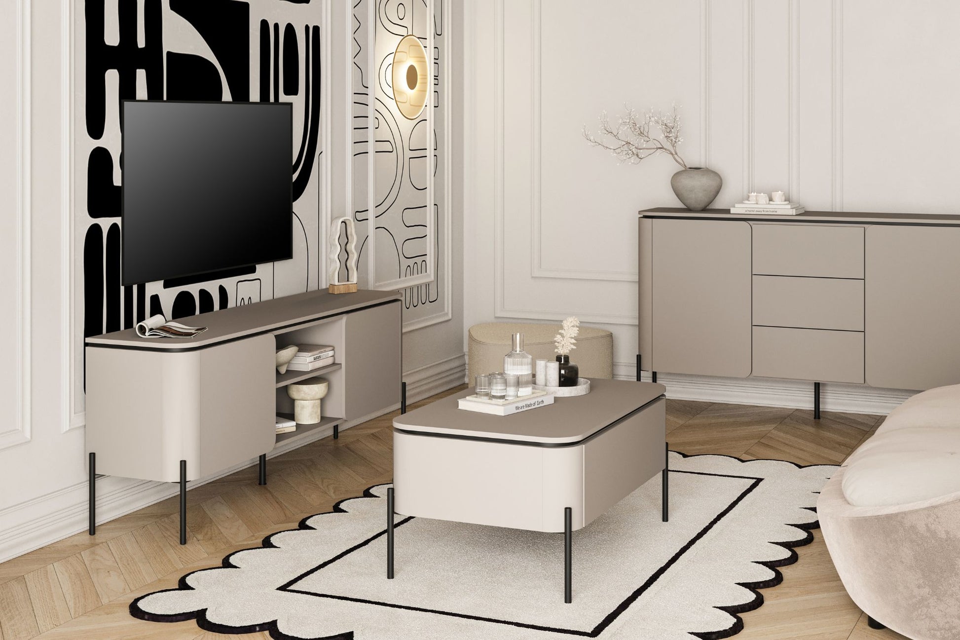 Kafijas galds Beltas 98/60/47 cm congo - N1 Home