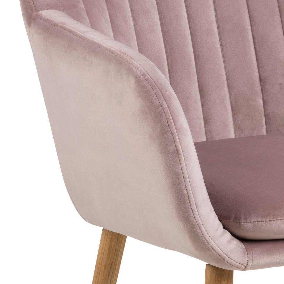 Krēsls Emil  57/61/83 cm putekļainā roze - N1 Home