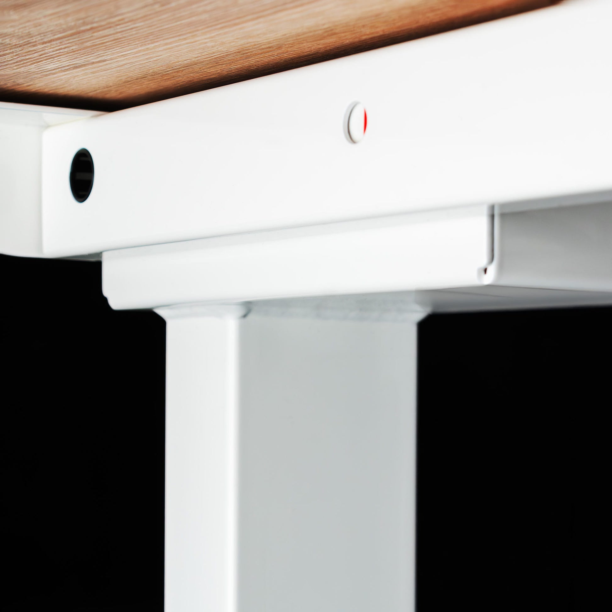 Biroja galds Conti Pro 60/120 cm balts/Sonoma ozols - N1 Home