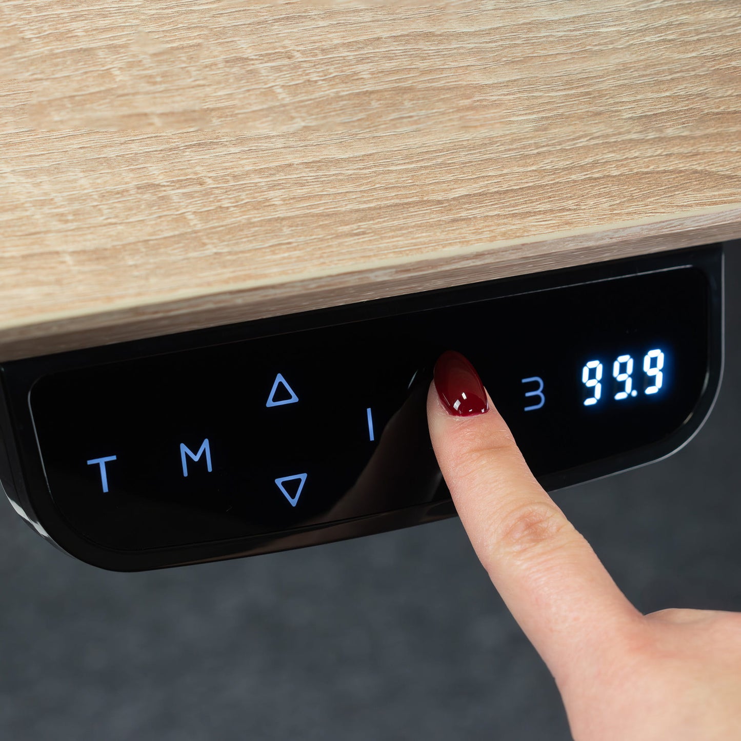 Biroja galds Conti Pro 60/120 cm balts/Sonoma ozols - N1 Home