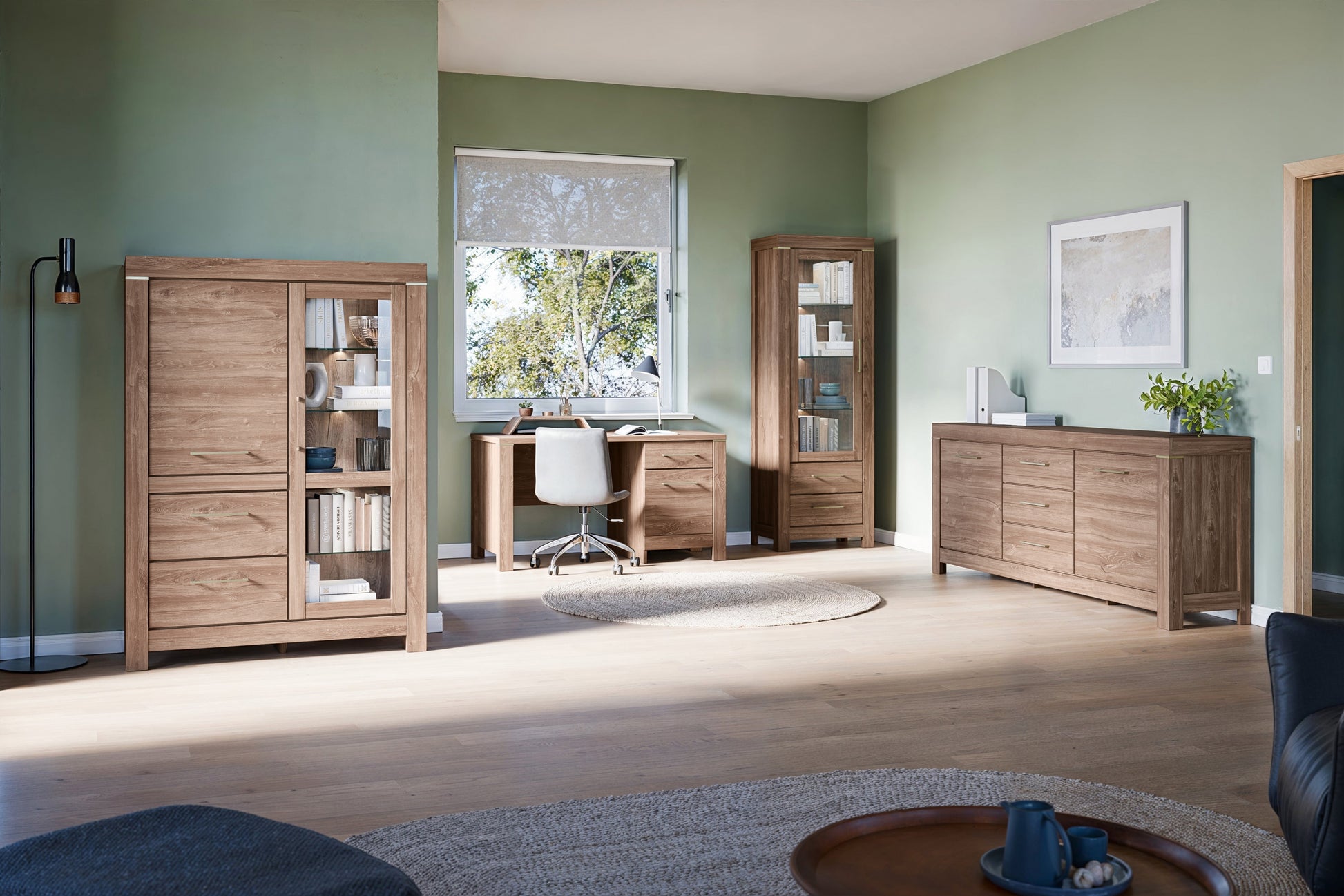 Galds Geri 140/76/70 cm rosīgs ozols - N1 Home