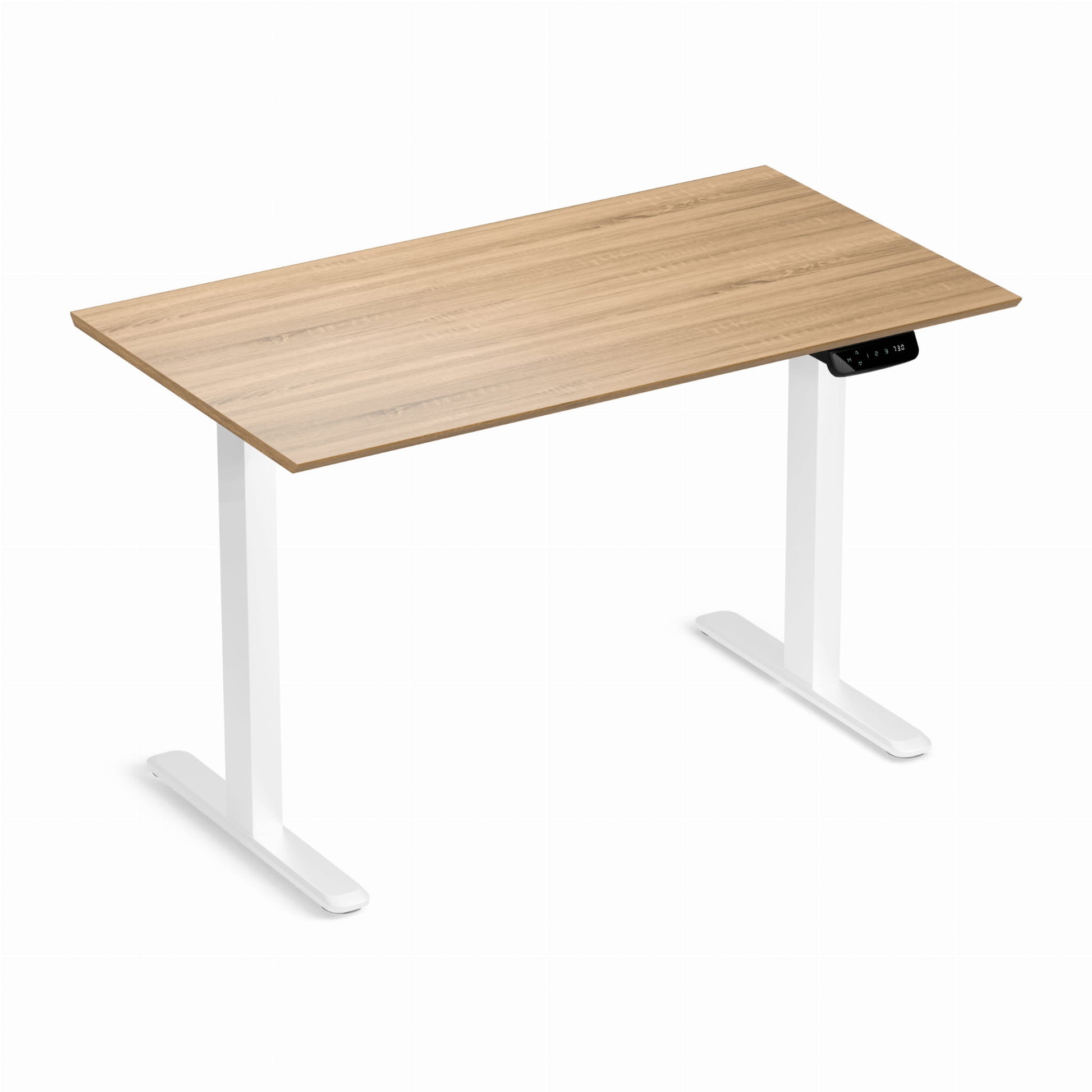 Biroja galds Conti Pro 60/140 cm balts/Sonoma ozols - N1 Home