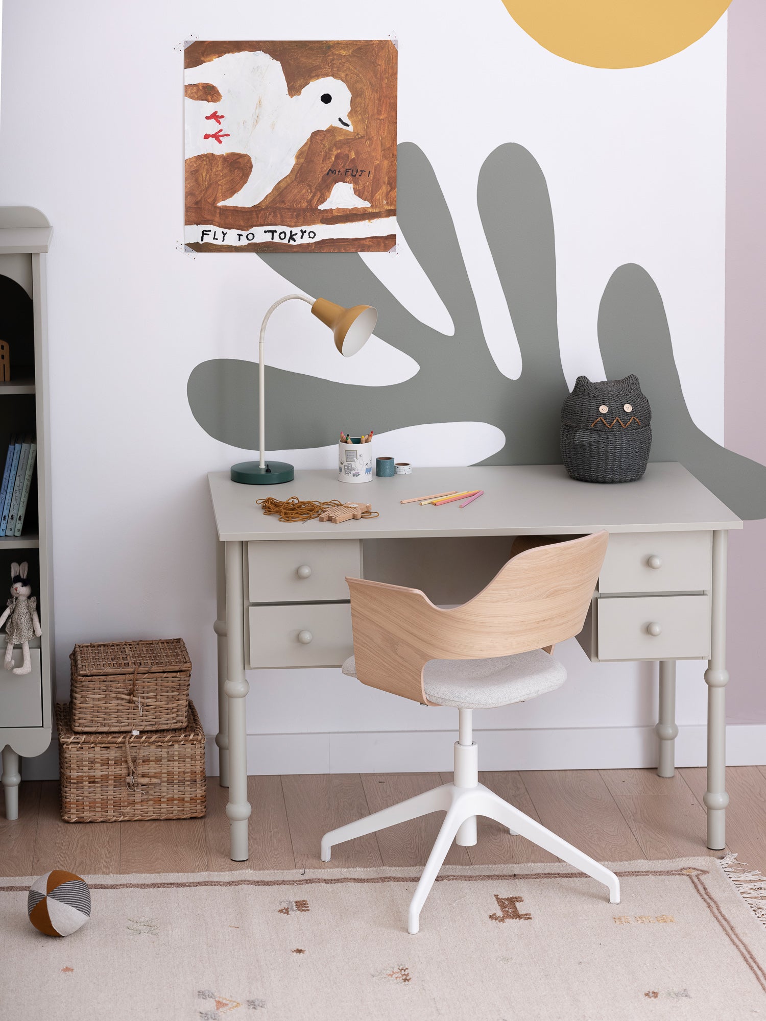 Rakstāmgalds Bubi  75x113x65 cm olīves - N1 Home